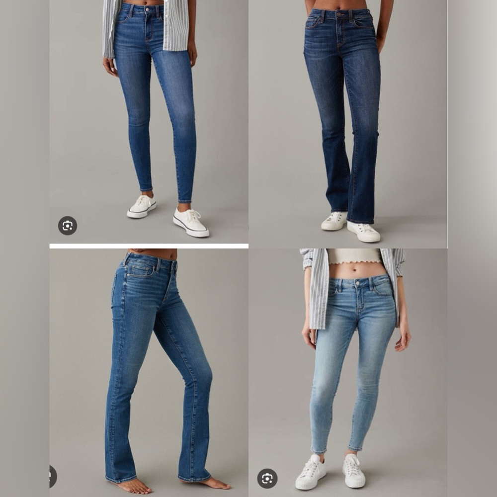 Almost New 4 Pairs of American Eagle Jeans